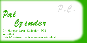 pal czinder business card